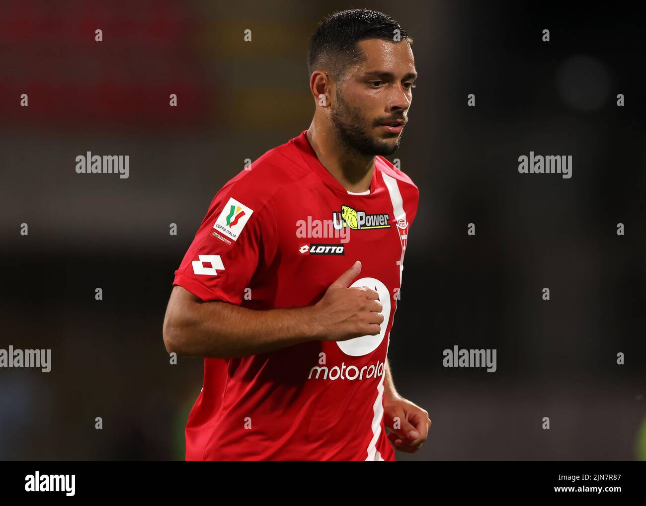 Monza, Italy, 7th August 2022. Gianluca Caprari of AC Monza during the Coppa Italia match at U-Power Stadium, Monza. Picture credit should read: Jonathan Moscrop / Sportimage Stock Photo