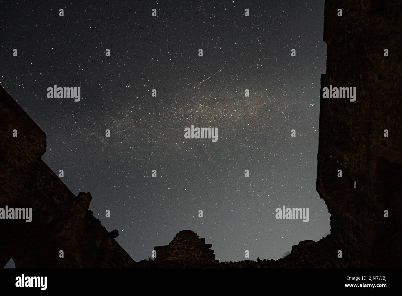 A beautiful view of a dark night sky full of stars Stock Photo - Alamy