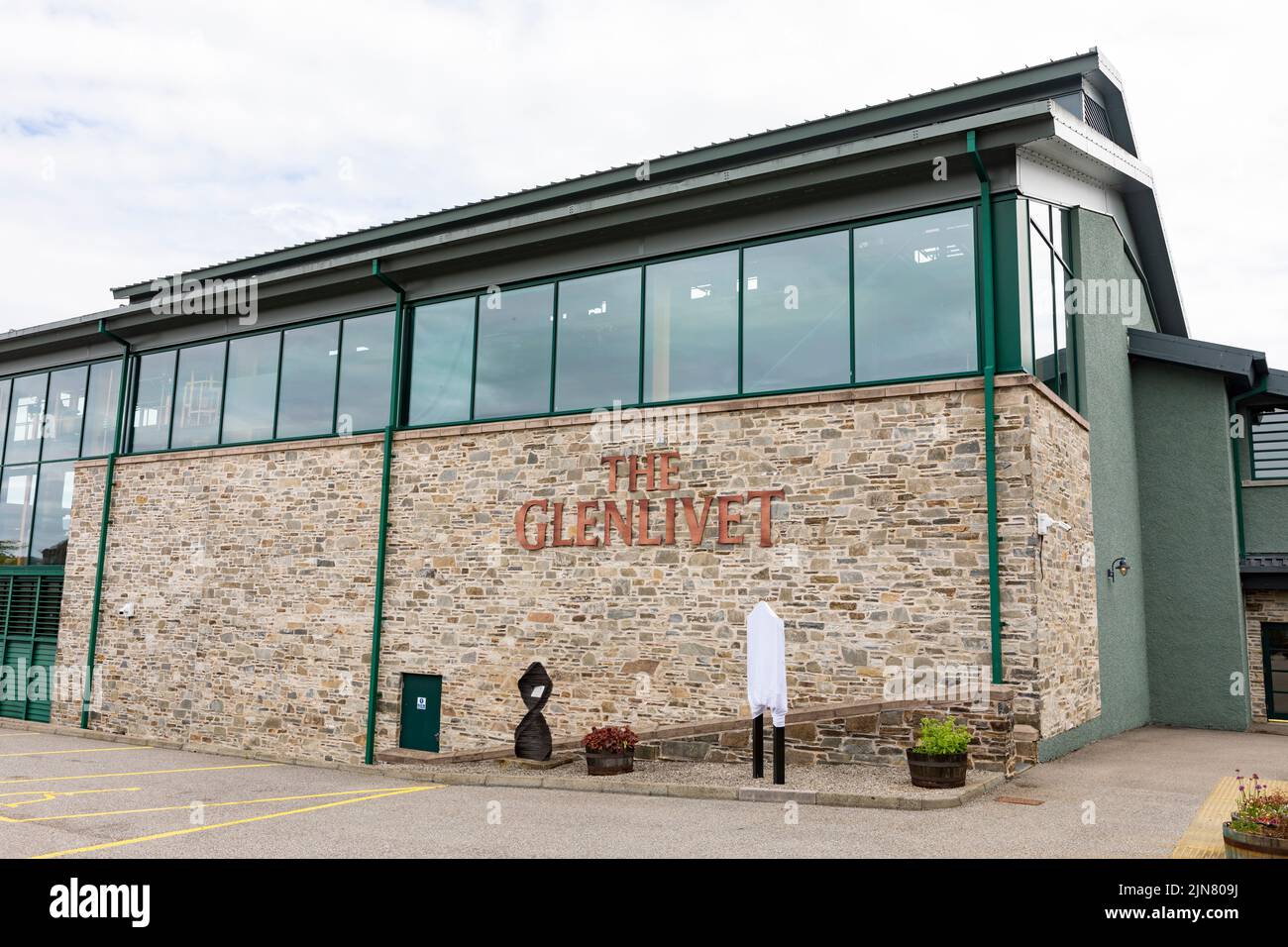 The Glenlivet scotch whisky distillery and visitor centre Stock Photo