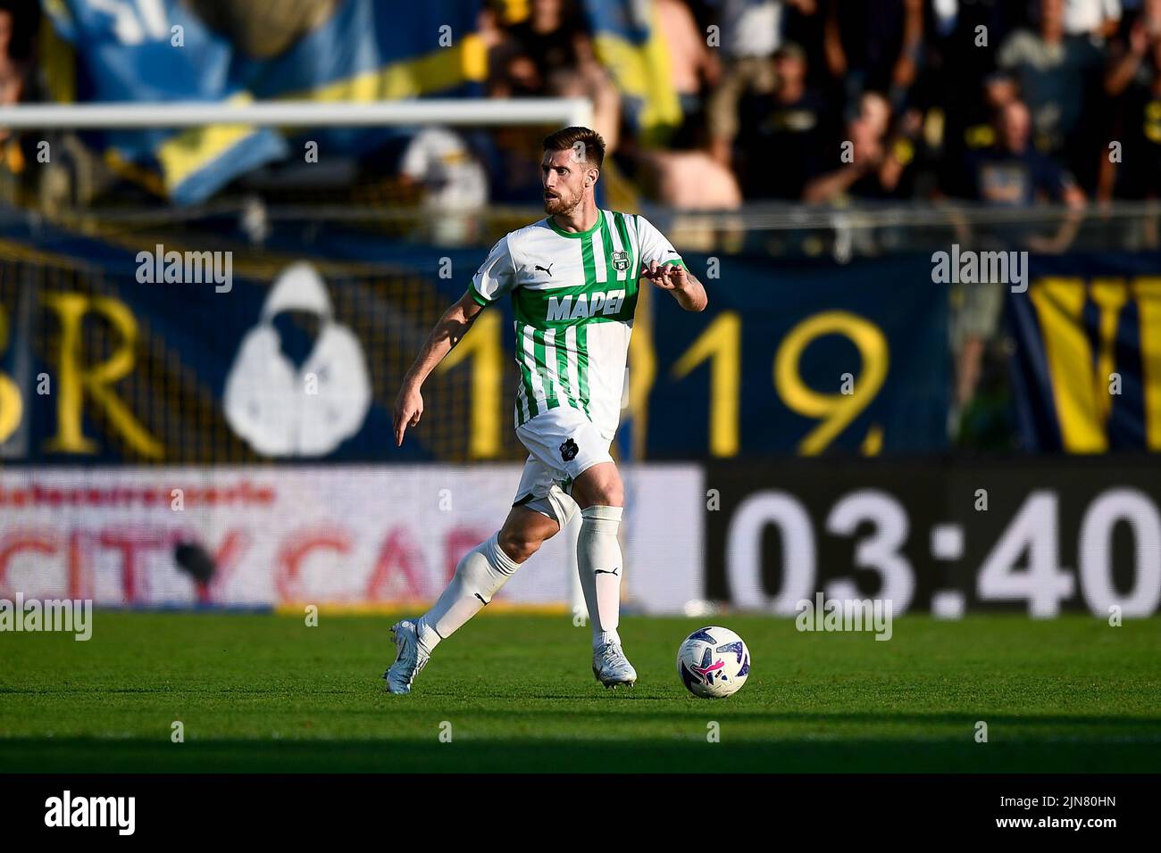 Modena, Italy. 08 August 2022. Mario Gargiulo of Modena FC gestures during  the Coppa Italia football match between Modena FC and US Sassuolo. Credit:  Nicolò Campo/Alamy Live News Stock Photo - Alamy