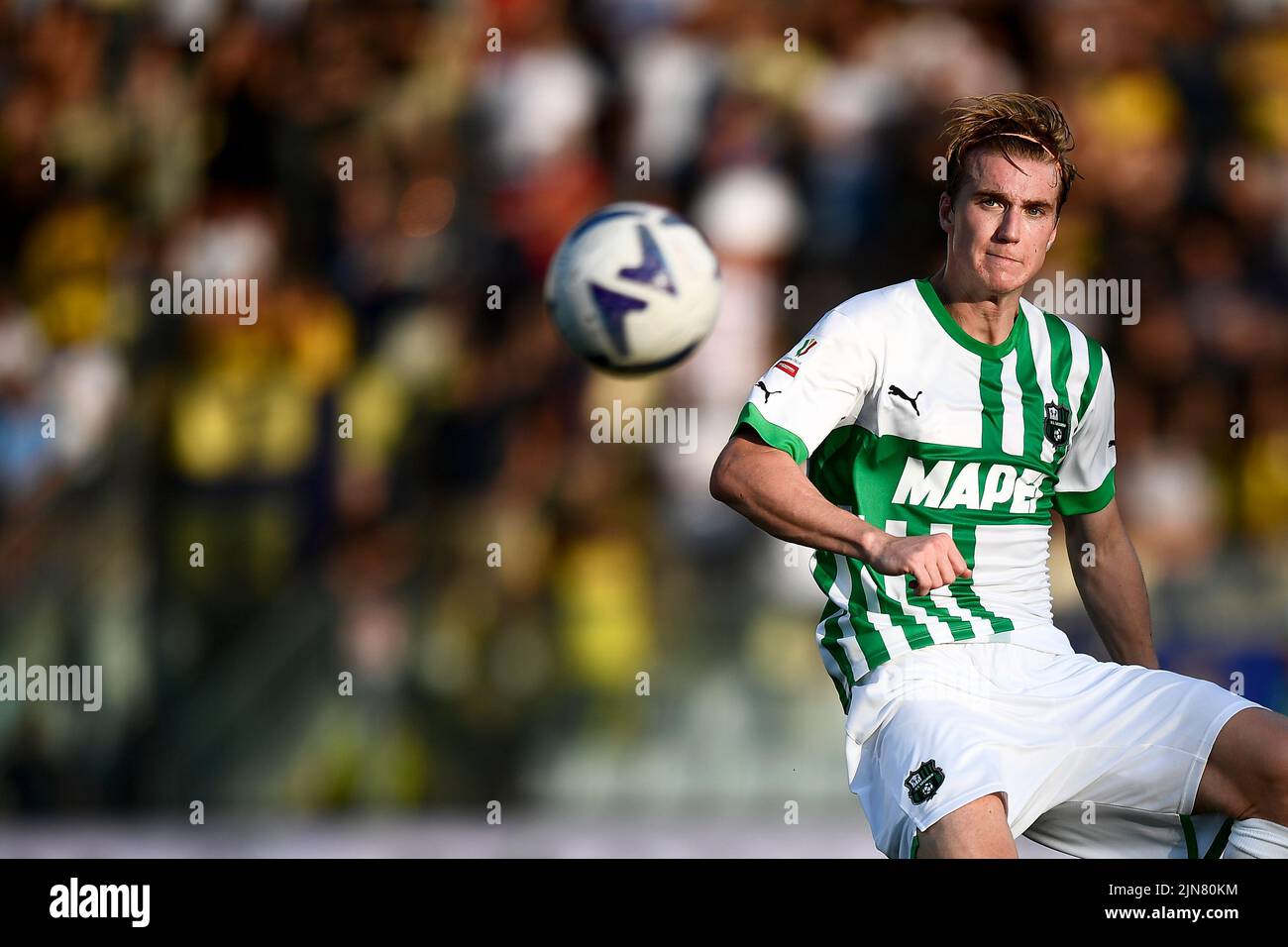 Modena, Italy. 08 August 2022. Mario Gargiulo of Modena FC gestures during  the Coppa Italia football match between Modena FC and US Sassuolo. Credit:  Nicolò Campo/Alamy Live News Stock Photo - Alamy