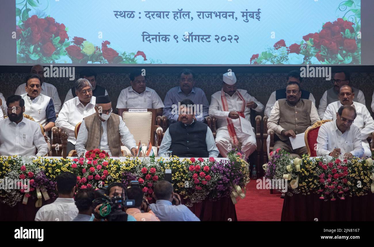 MUMBAI, INDIA - AUGUST 9: Maharashtra CM Eknath Shinde, Deputy CM ...