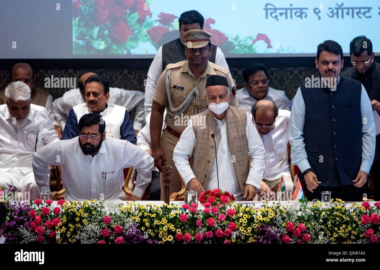 Mumbai, India. 09th Aug, 2022. MUMBAI, INDIA - AUGUST 9: Maharashtra CM ...