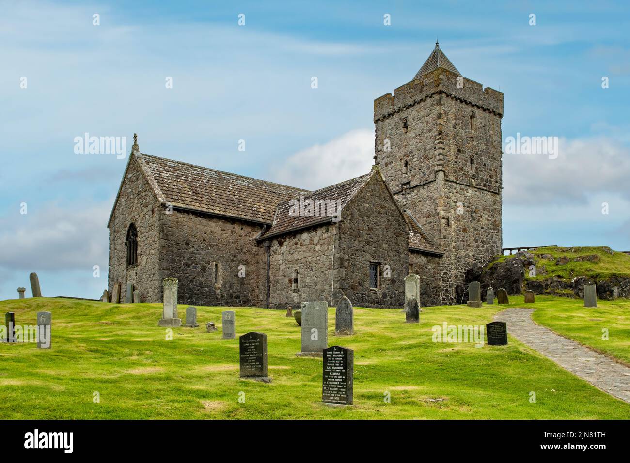 Church of St Clement, Rodel, South Harris, Outer Hebrides, Scotland Stock Photo