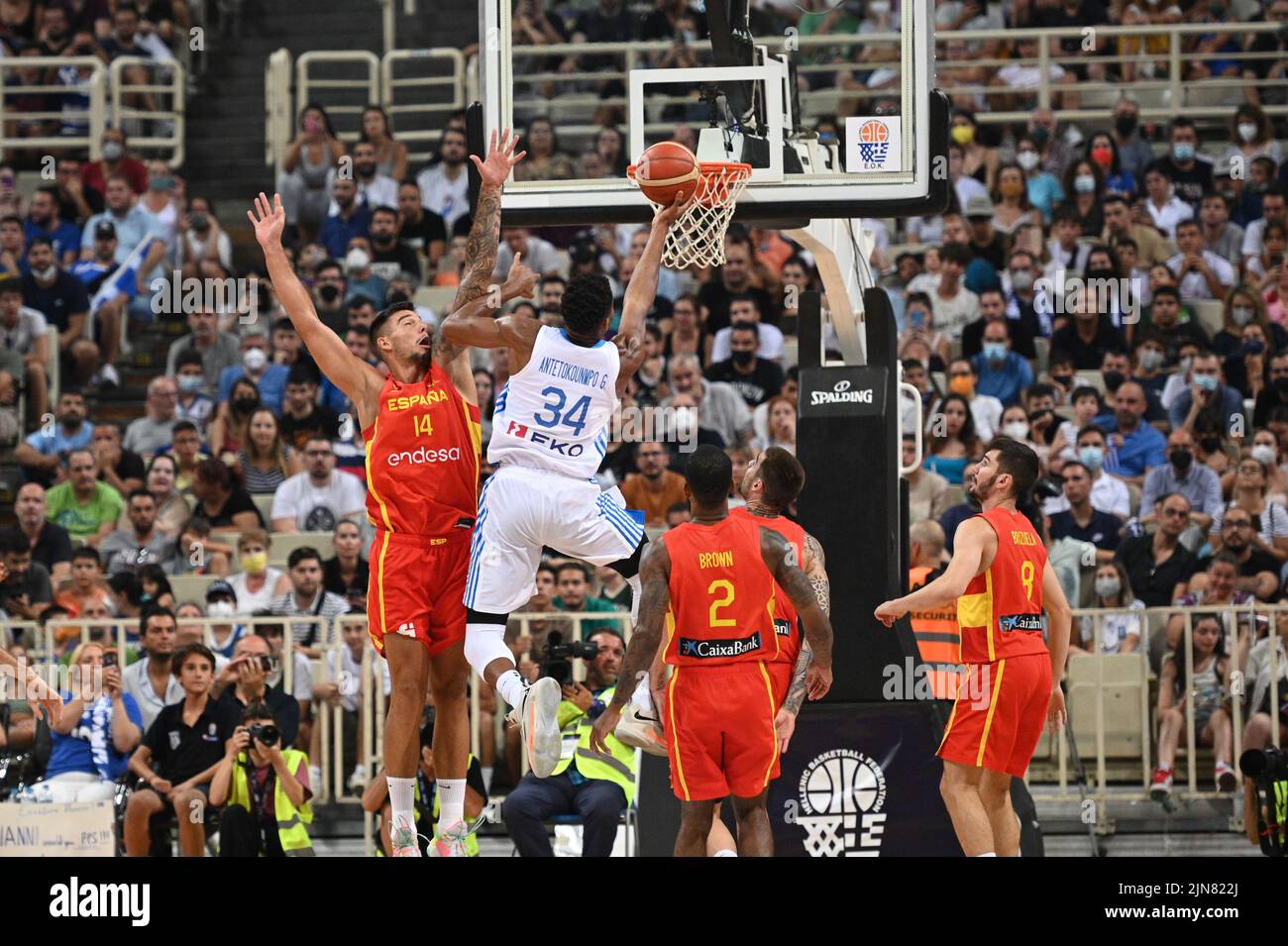 Athens, Lombardy, Greece. 9th Aug, 2022. GIANNIS ANTETOKOUNMPO 34 of
