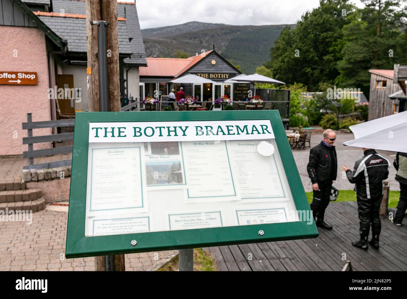 The Bothy Braemar, Cairngorms National Park, restaurant and cafe in the Scottish village of Braemar, Scotland,UK,summer 2022 Stock Photo
