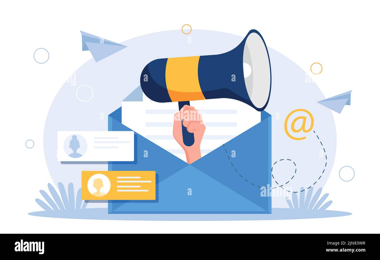 Email marketing concept Stock Vector