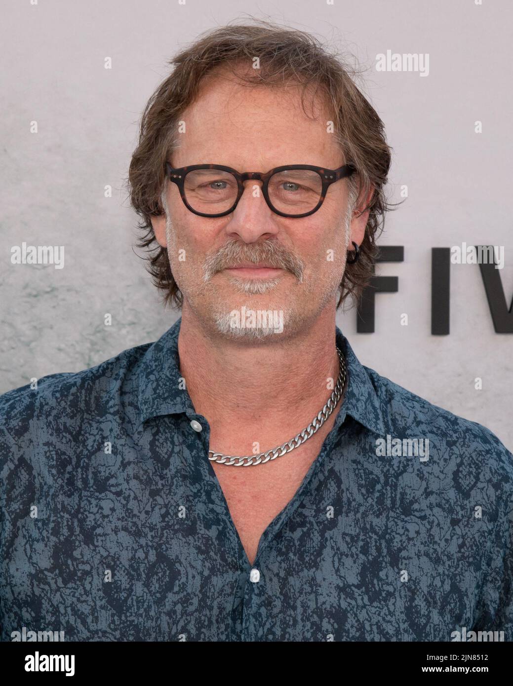 August 8, 2022, Hollywood, Calidornia, USA: Jeffrey Nordling attends the Apple TV+ Limited Series â€œFive Days at Memorialâ€.Credit: Billy Bennight/AdMedia (Credit Image: © Billy Bennight/ZUMA Press Wire) Stock Photo