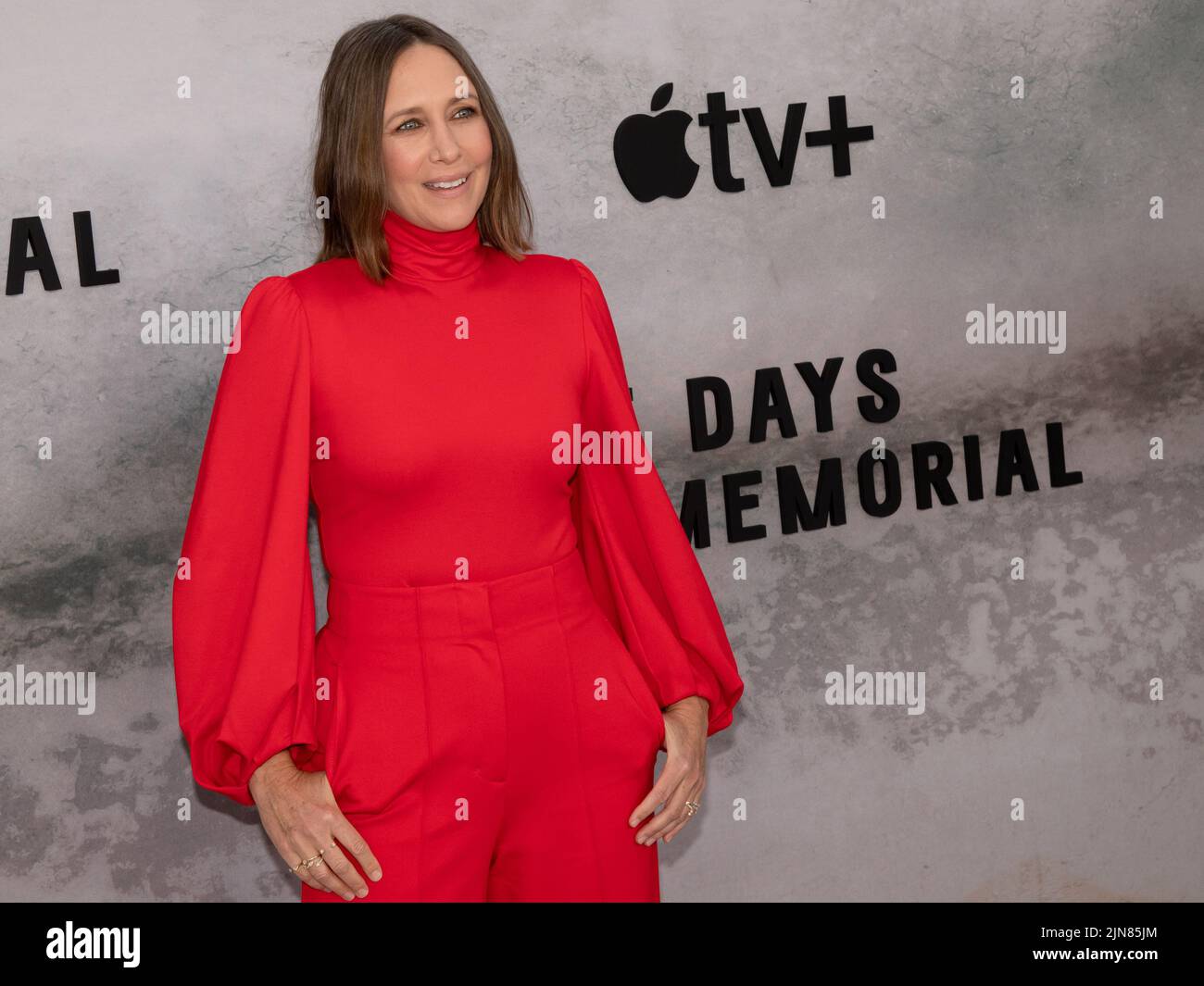 August 8, 2022, Hollywood, Calidornia, USA: Vera Farmiga attends the Apple TV+ Limited Series â€œFive Days at Memorialâ (Credit Image: © Billy Bennight/ZUMA Press Wire) Stock Photo