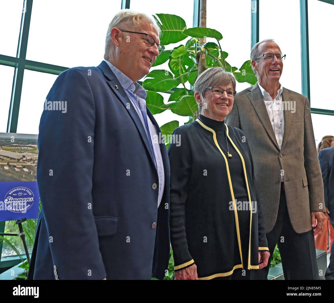 EMPORIA, KANSAS AUGUST 8, 2022 Kansas Governor Laura Kelly (C) during