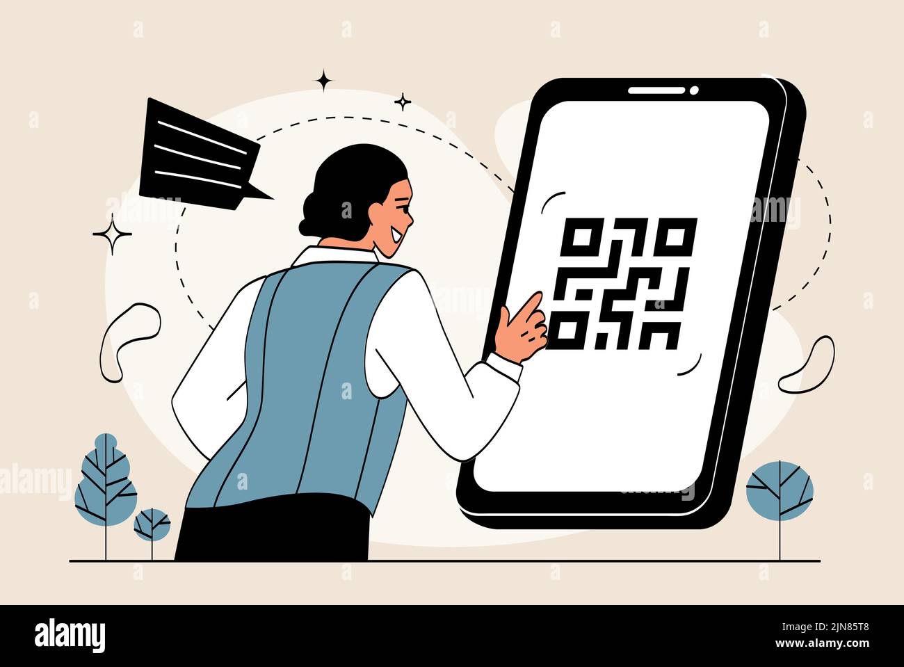 QR payment concept Stock Vector Image & Art - Alamy