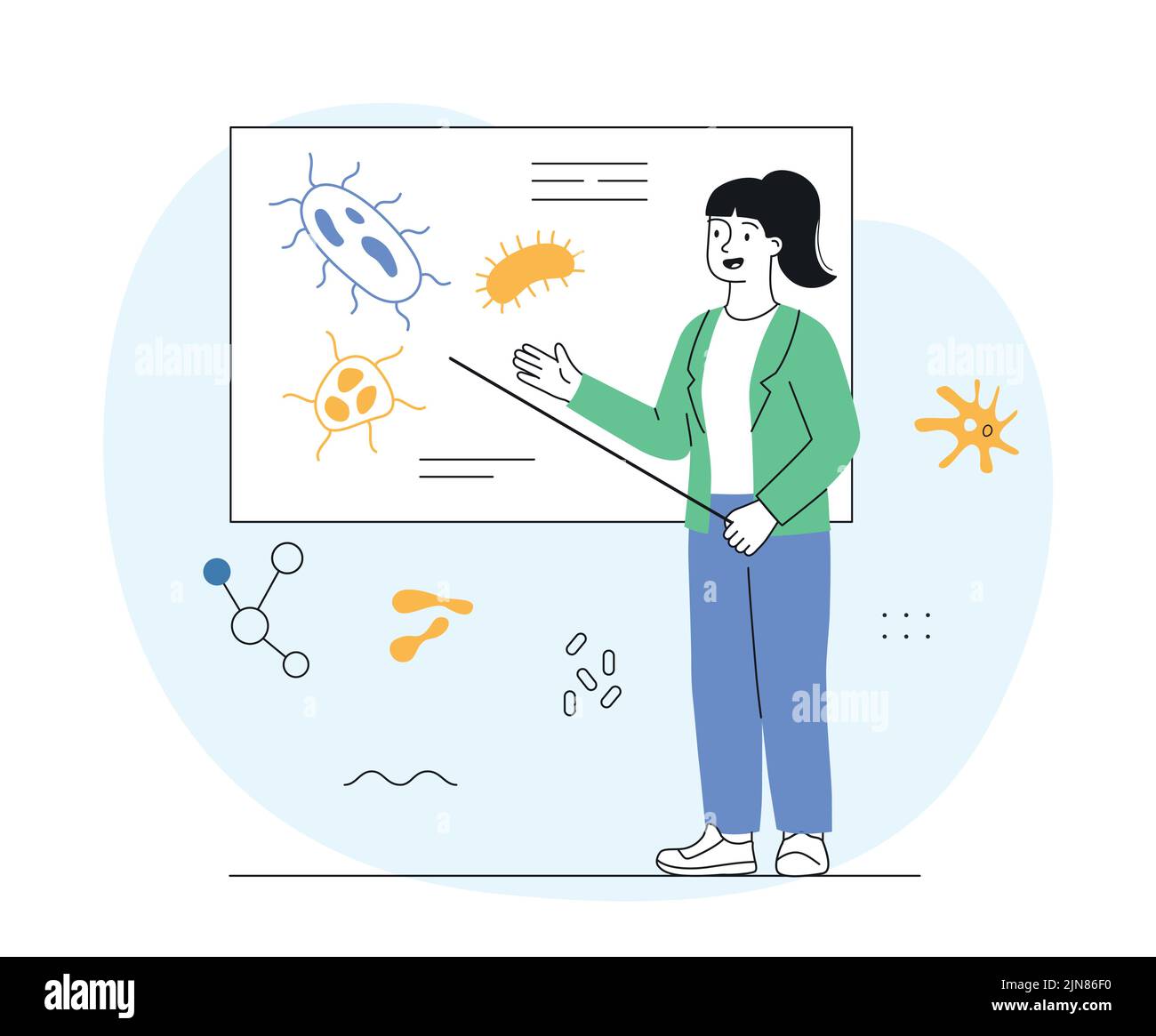 Female school biology teacher Stock Vector Image & Art Alamy