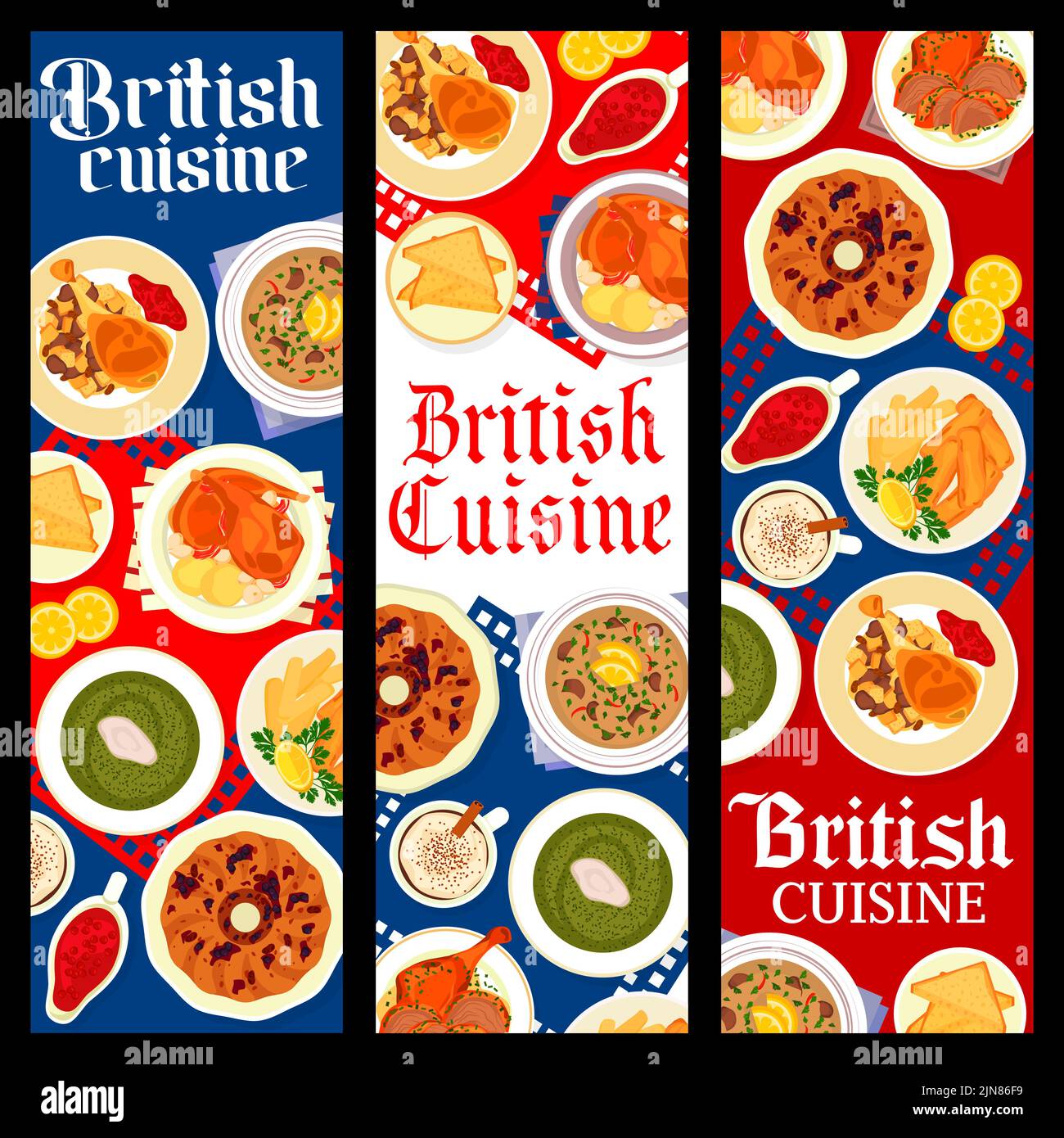 Baked meal english cuisine Stock Vector Images - Alamy