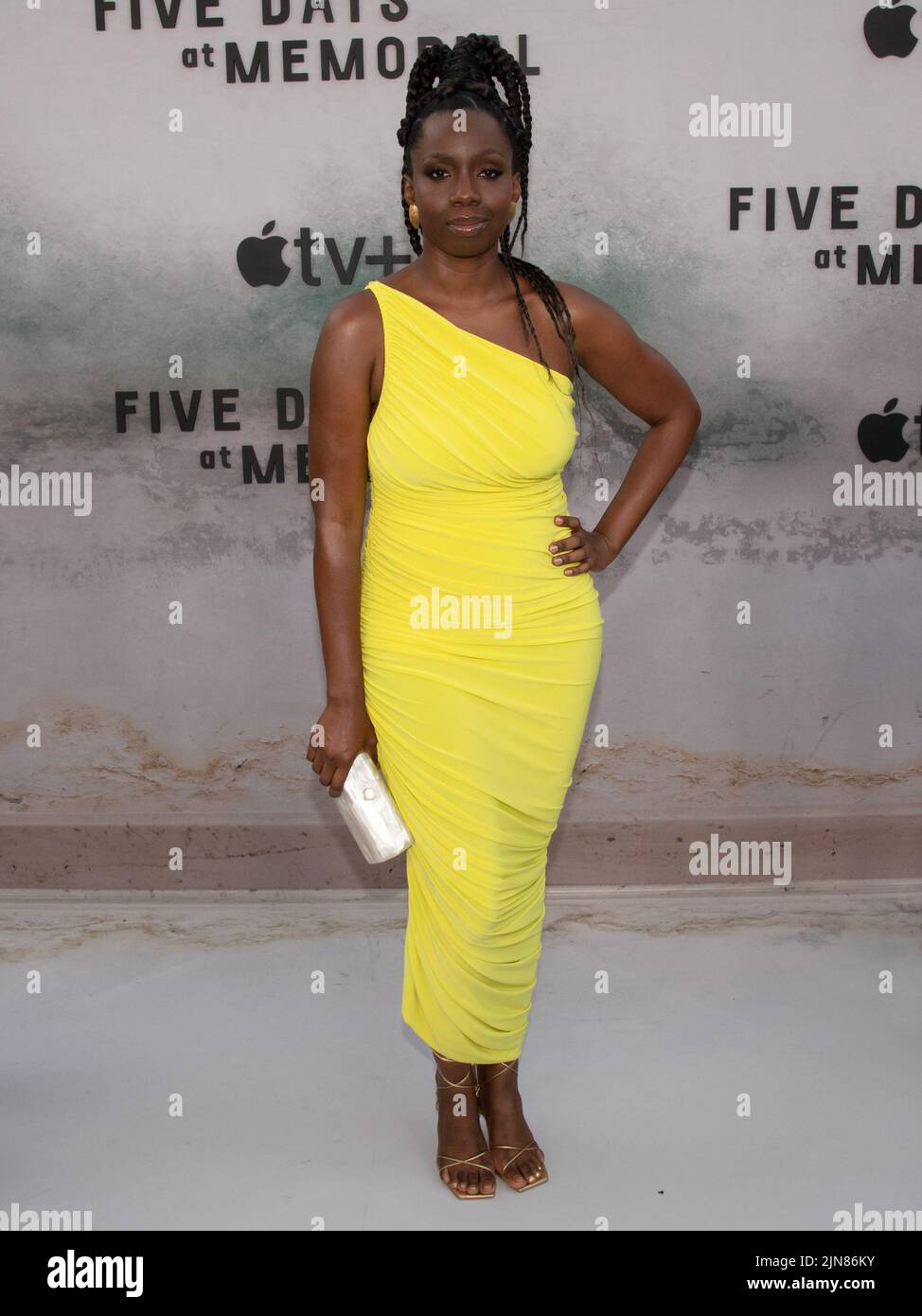 August 8, 2022, Hollywood, Calidornia, USA: Adepero Oduye attends the Apple TV+ Limited Series â€œFive Days at Memorialâ (Credit Image: © Billy Bennight/ZUMA Press Wire) Stock Photo