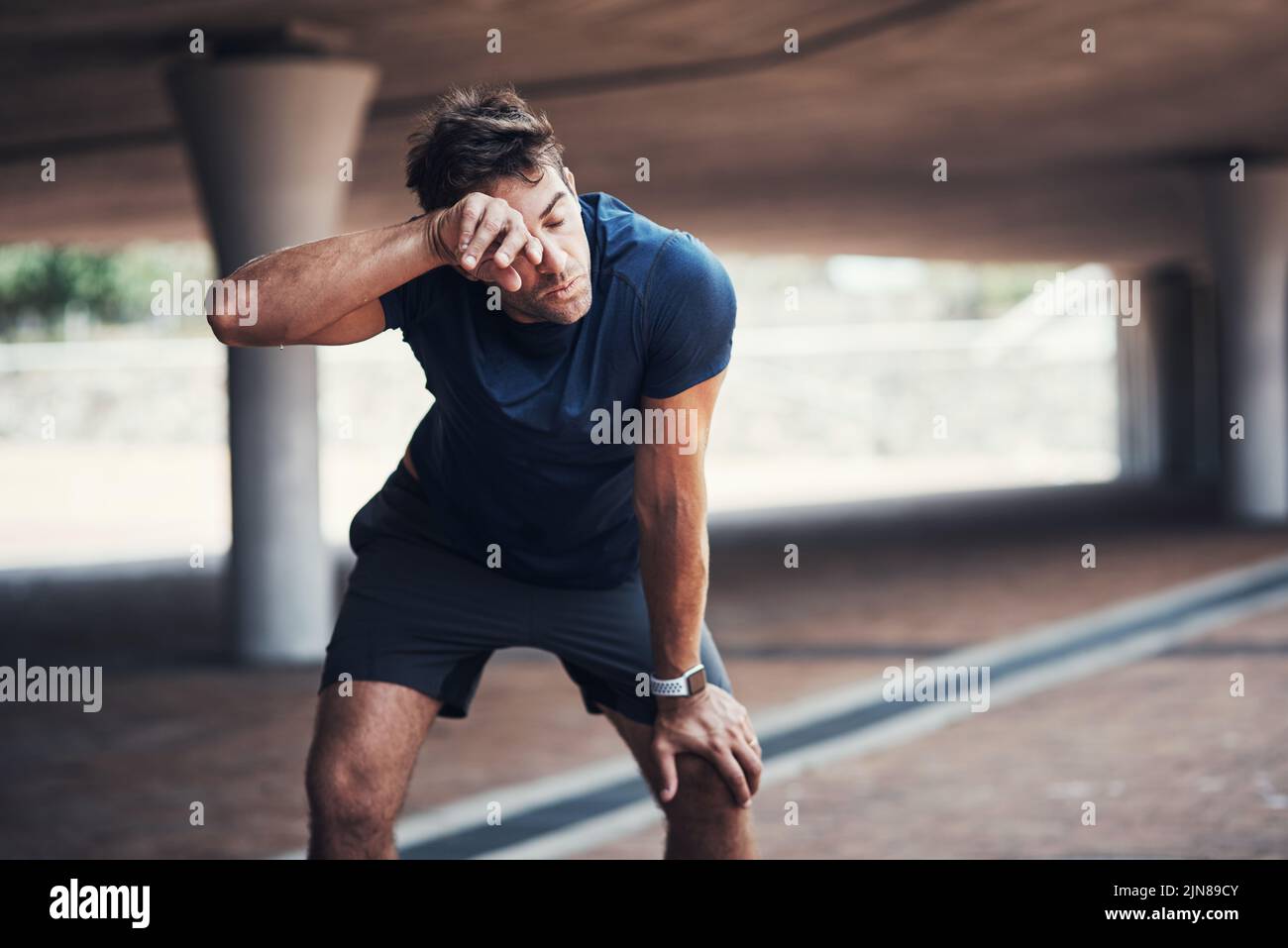 Sweat is proof of how powerful youre a sporty young man