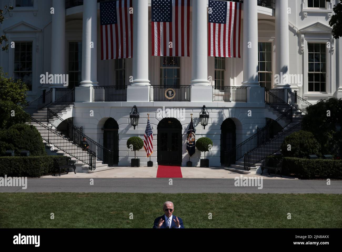 President Joe Biden delivers remarks and signs into law H.R. 4346, the