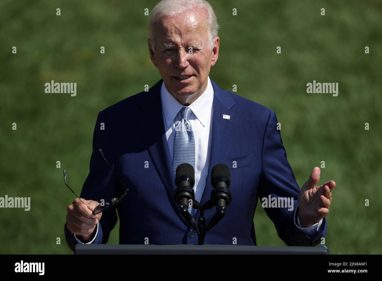 President Joe Biden delivers remarks and signs into law H.R. 4346, the