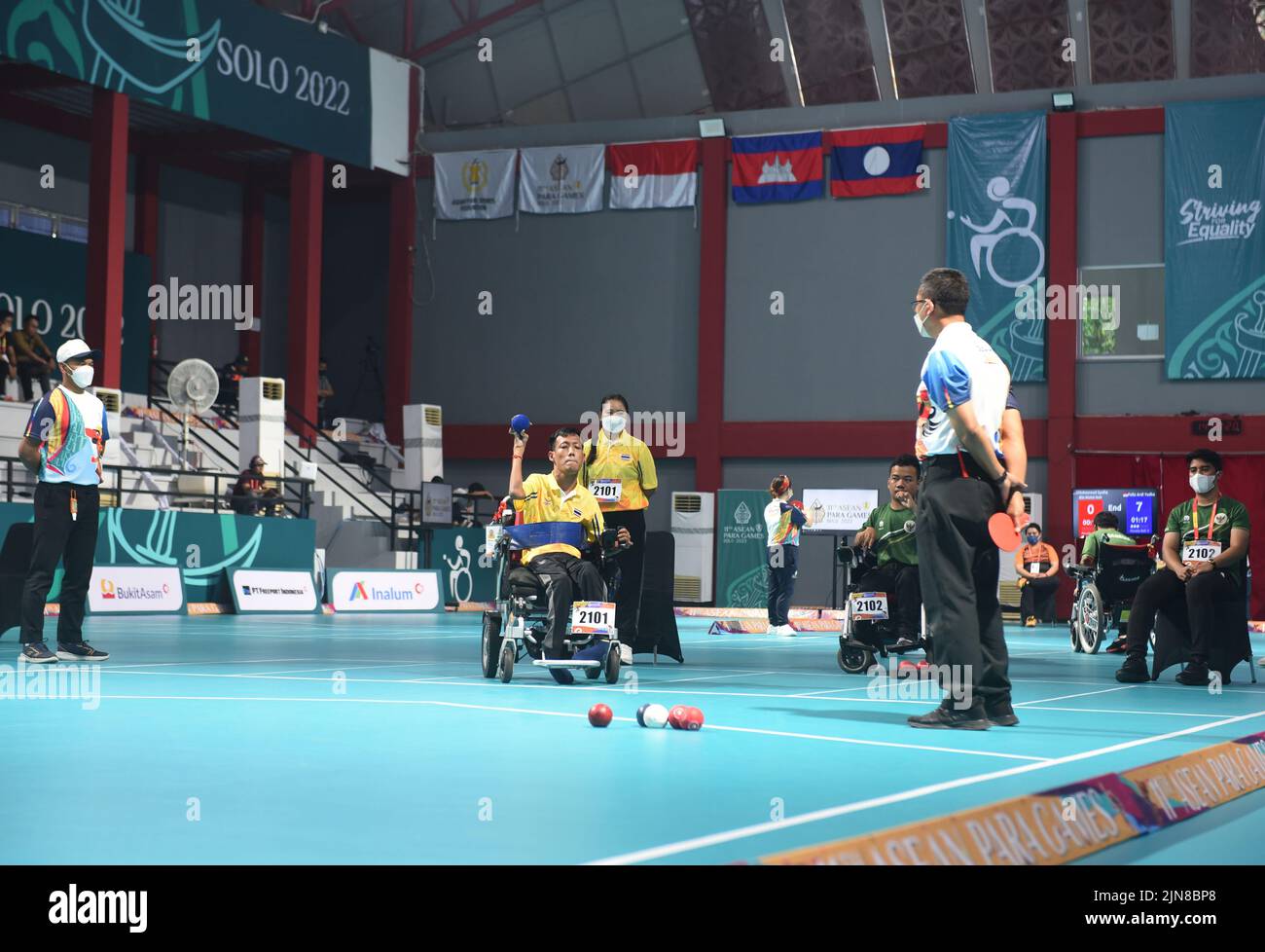 The 2022 ASEAN Para Games, officially known as the 11th ASEAN Para Games, and commonly known as Surakarta 2022, was a biannual multi-sport event for athletes with physical disabilities in Southeast Asia. It was held from 30th July to 6th August 2022. All 11 countries in the region participated. Surakarta, Indonesia. Stock Photo