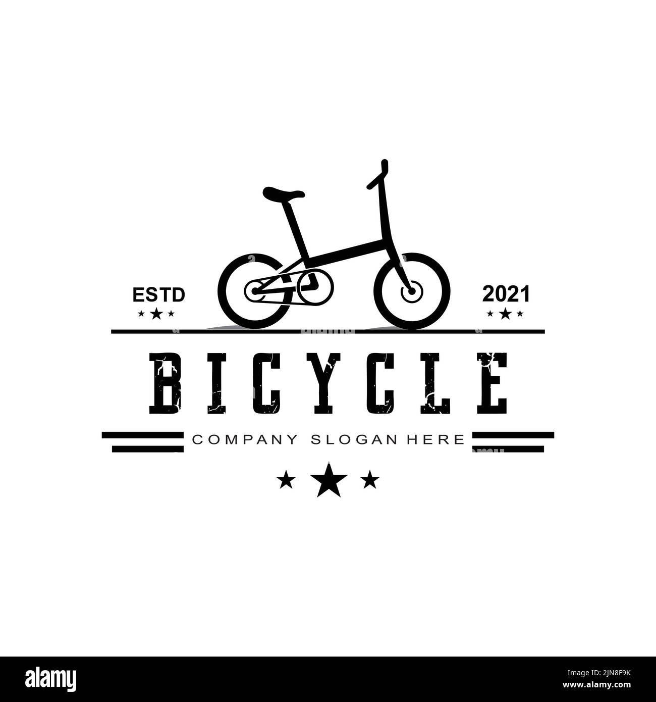 Bike Logo Icon Vector, vehicle for sports, racing, casual, downhill