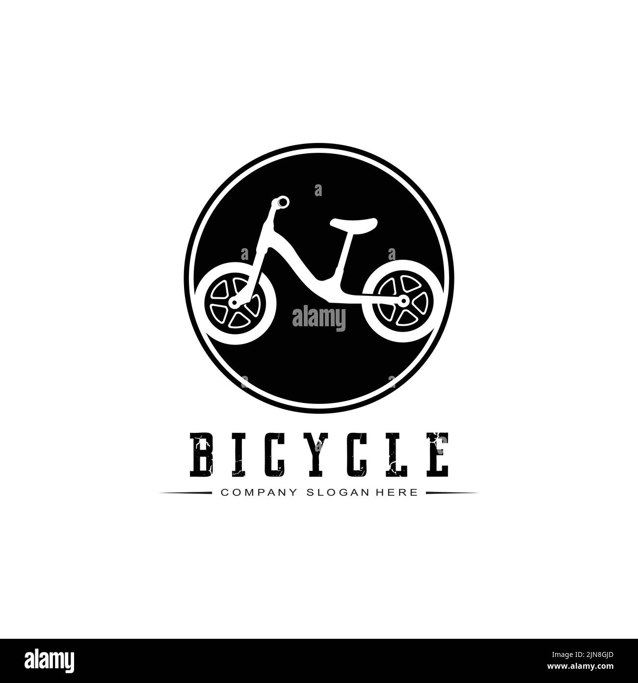 Bike Logo Icon Vector, vehicle for sports, racing, casual, downhill