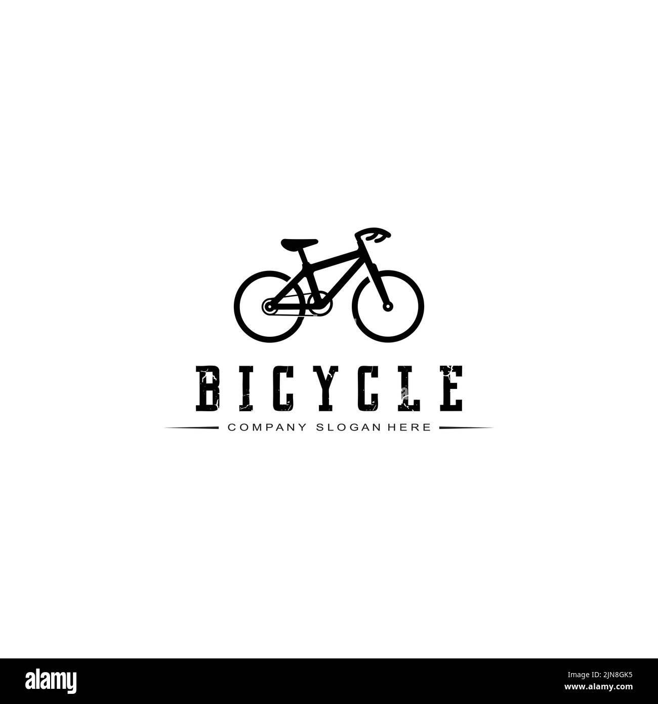 Bike Logo Icon Vector, vehicle for sports, racing, casual, downhill