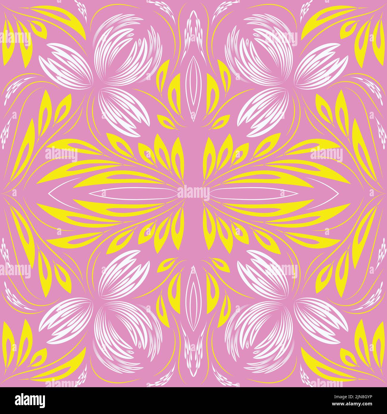 Folk flowers print Floral pattern Ethnic art Stock Vector Image & Art ...