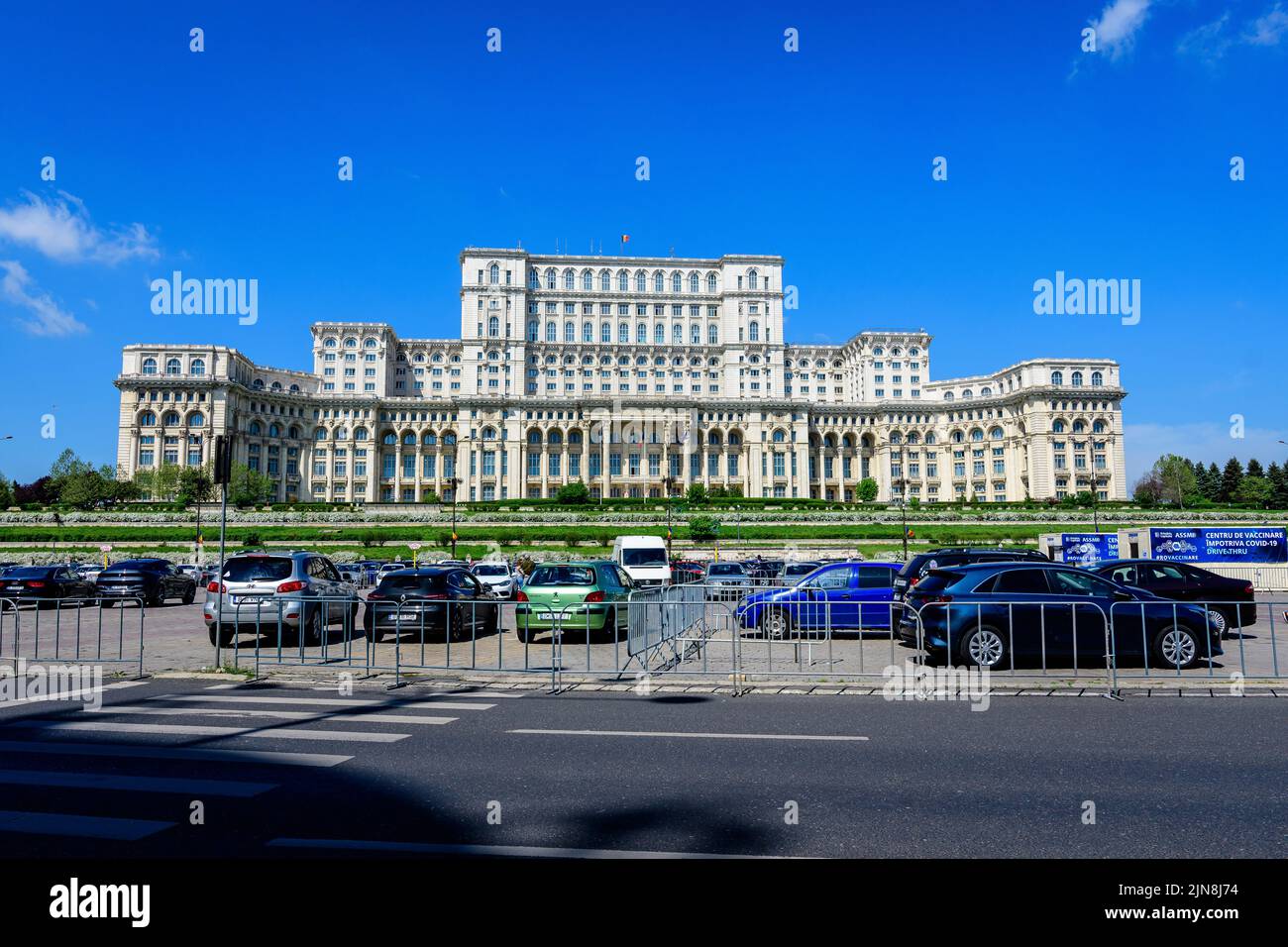 Bucharest, Romania, 6 May 2021 The Palace of the Parliament also known