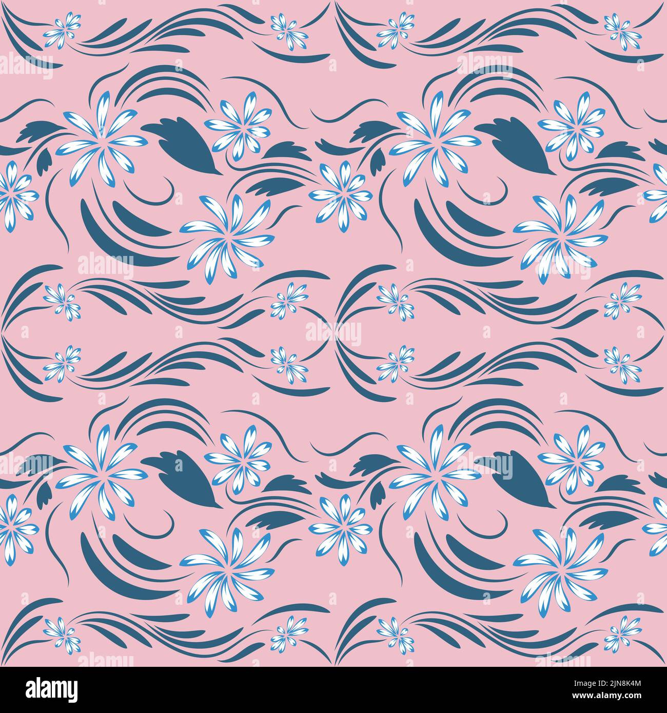 Folk flowers print Floral pattern Ethnic art Stock Vector Image & Art ...
