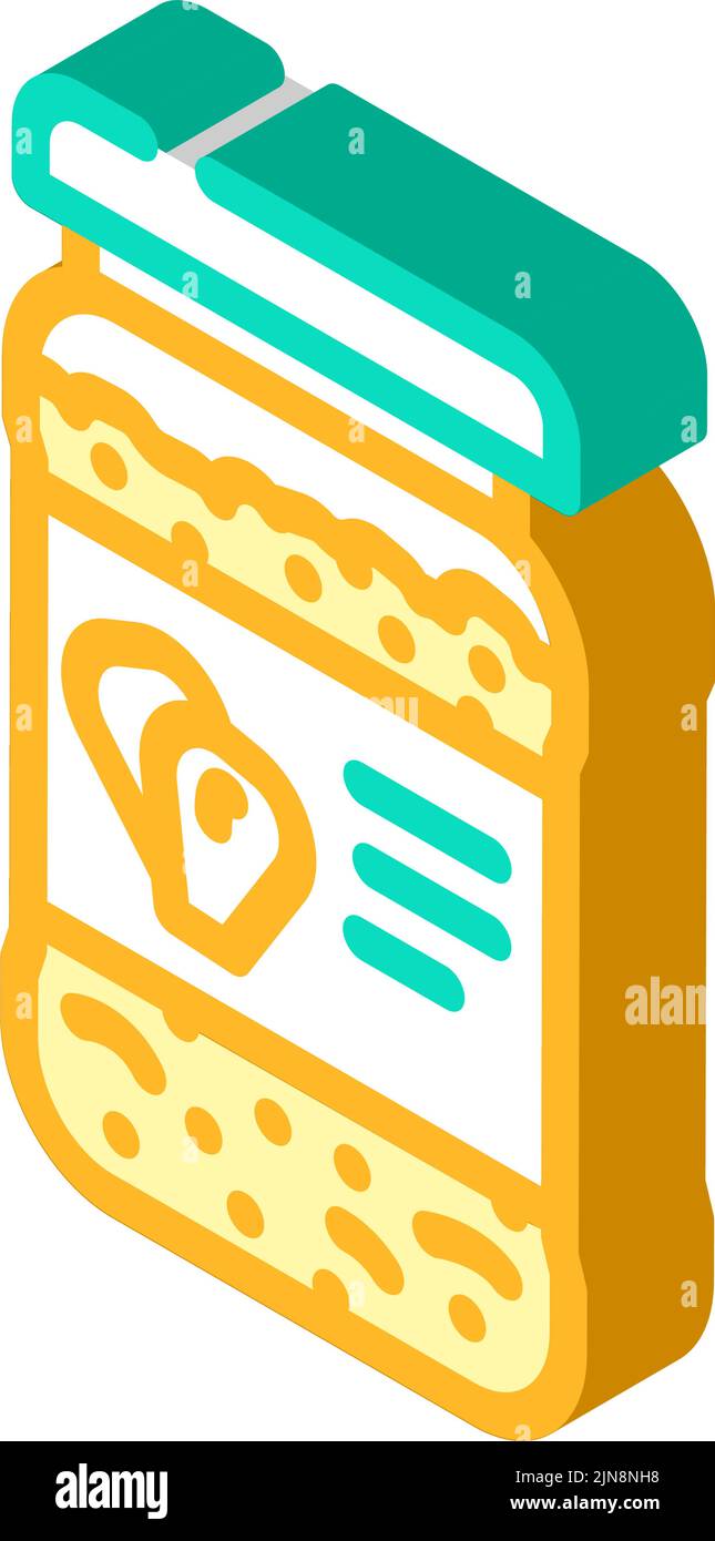 canned corn isometric icon vector illustration Stock Vector Image & Art ...