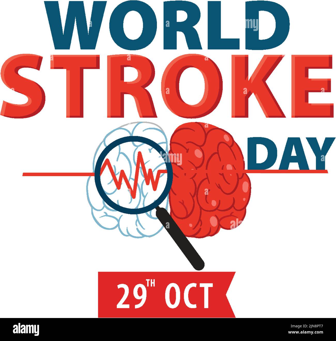 World Stroke Day Banner Design illustration Stock Vector Image & Art Alamy