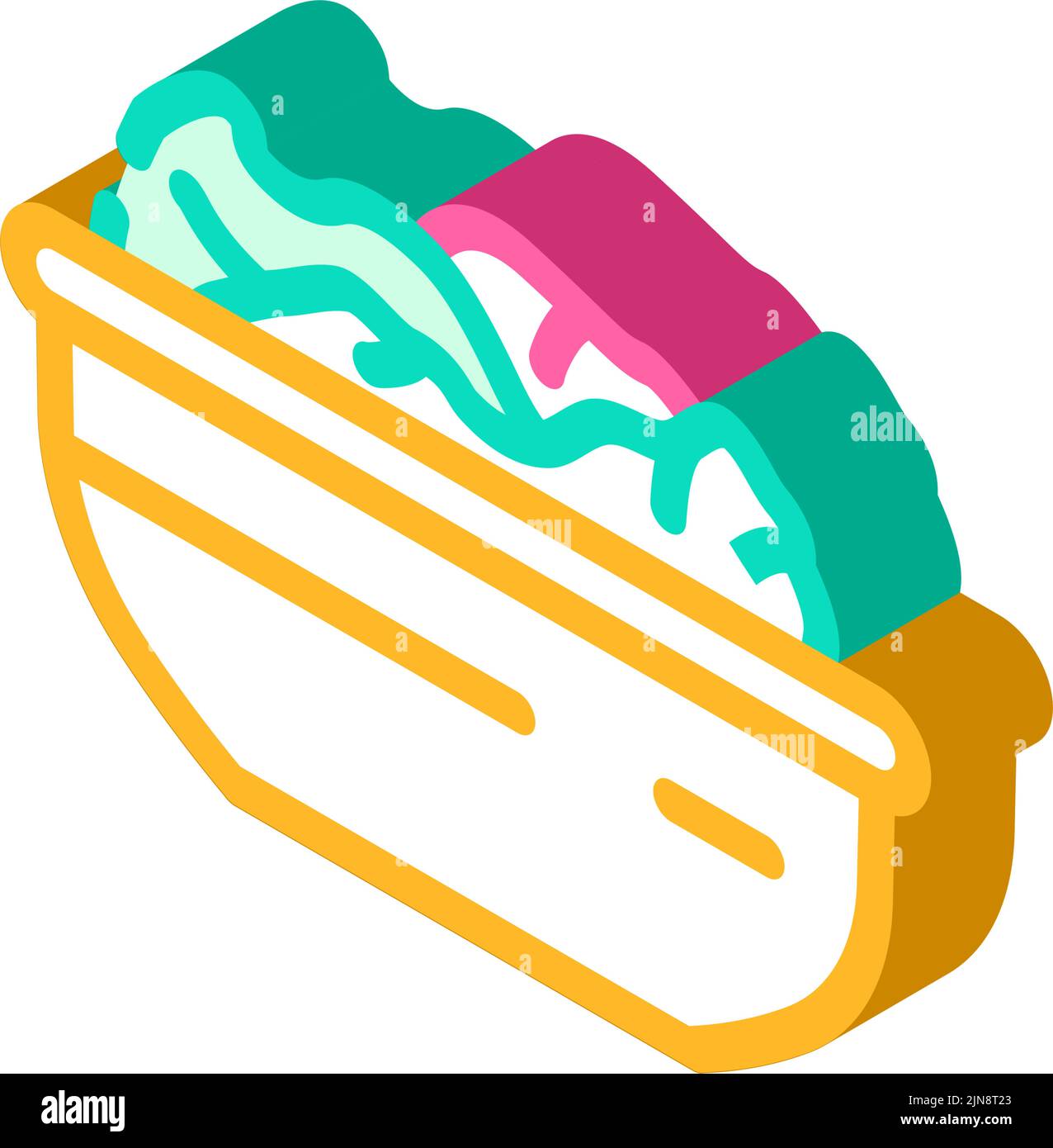 lettuce leaves isometric icon vector illustration Stock Vector Image ...