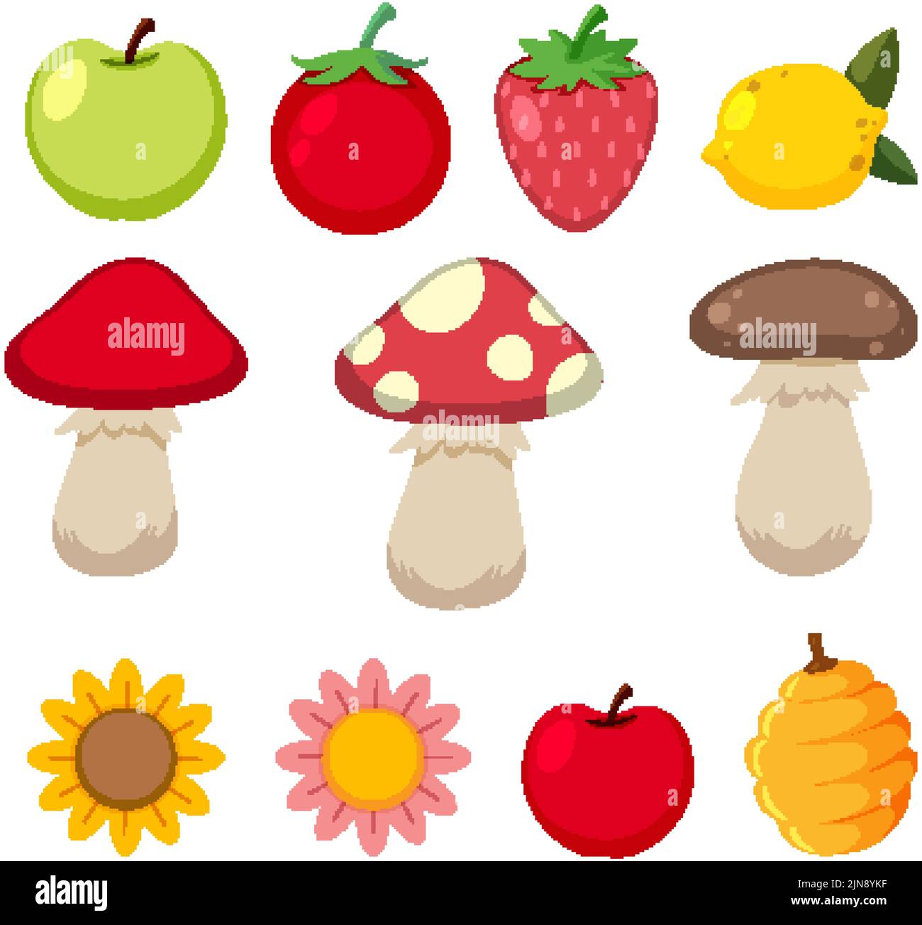 Cute cartoon seamless pattern illustration Stock Vector Image & Art - Alamy