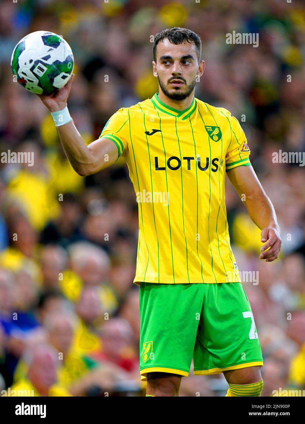Norwich City's Danel Sinani during the Carabao Cup, first round match at Carrow Road, Norwich. Picture date: Tuesday August 9, 2022. Stock Photo