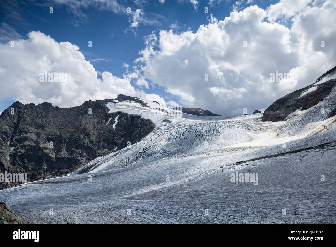 glacier of Steingletscher in the Bernese Alps Stock Photo