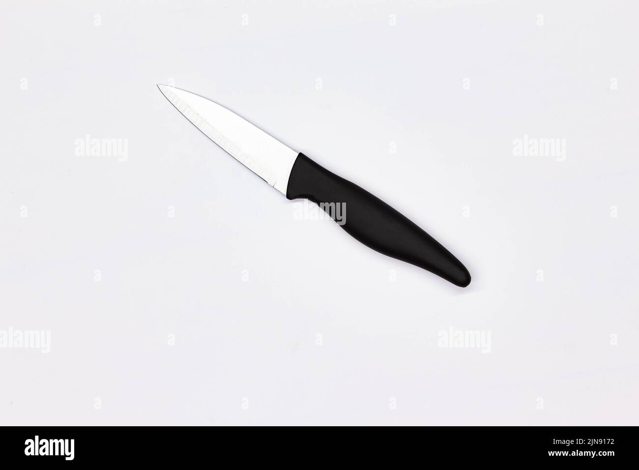 Kitchen knife for vegetables on white background. Chef Butchers knife