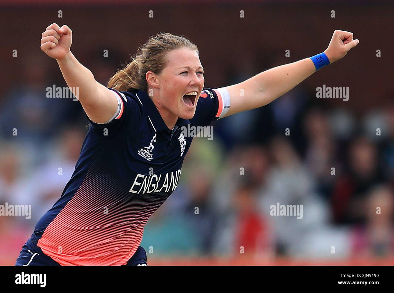 File photo dated 12-07-2017 of England's Anya Shrubsole who says women's cricket is ”definitely on an upwards trend” as she echoed the Lionesses' calls to make sport more accessible to girls. Issue date: Wednesday August 10, 2022. Stock Photo