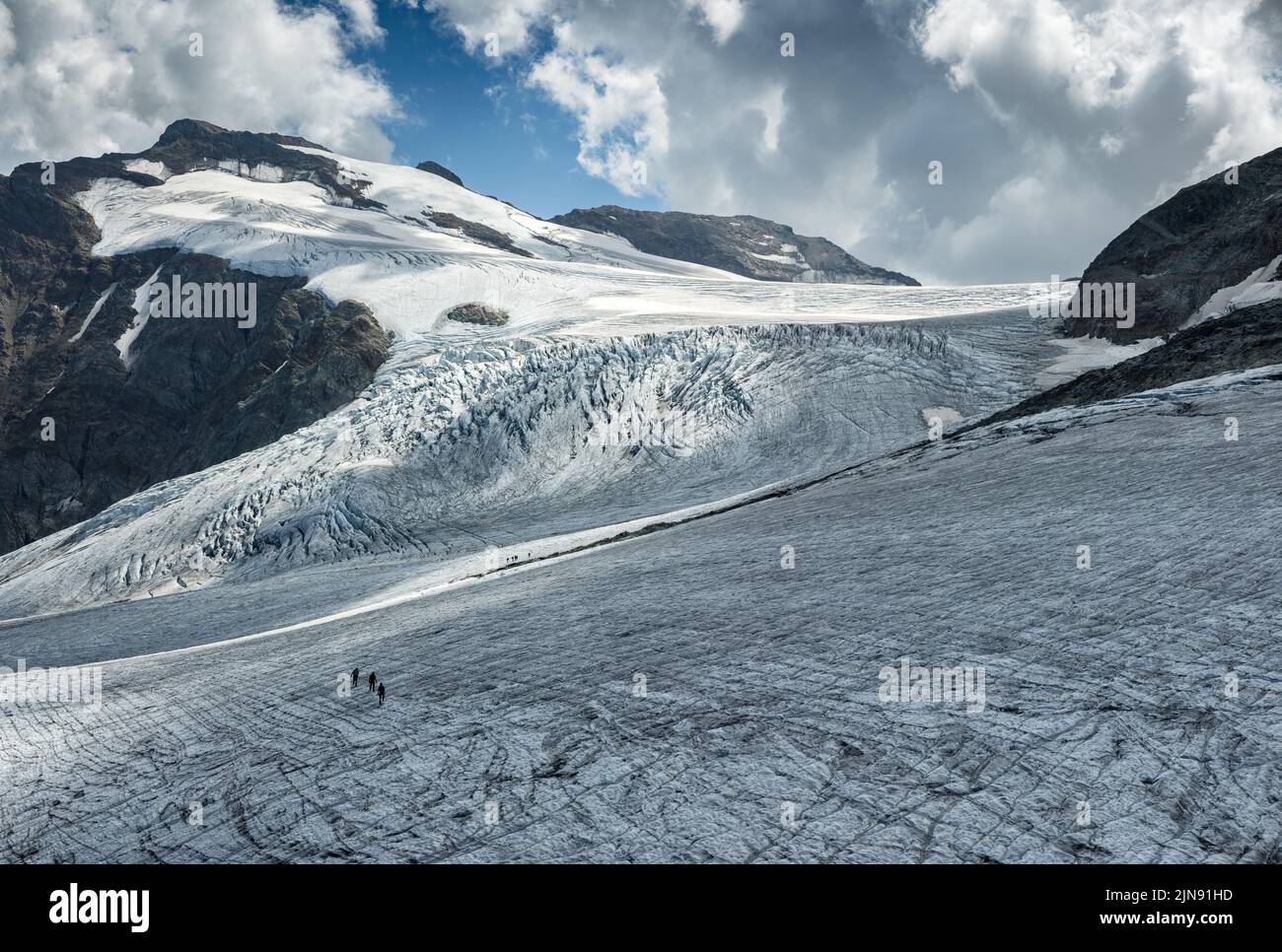 glacier of Steingletscher in the Bernese Alps Stock Photo