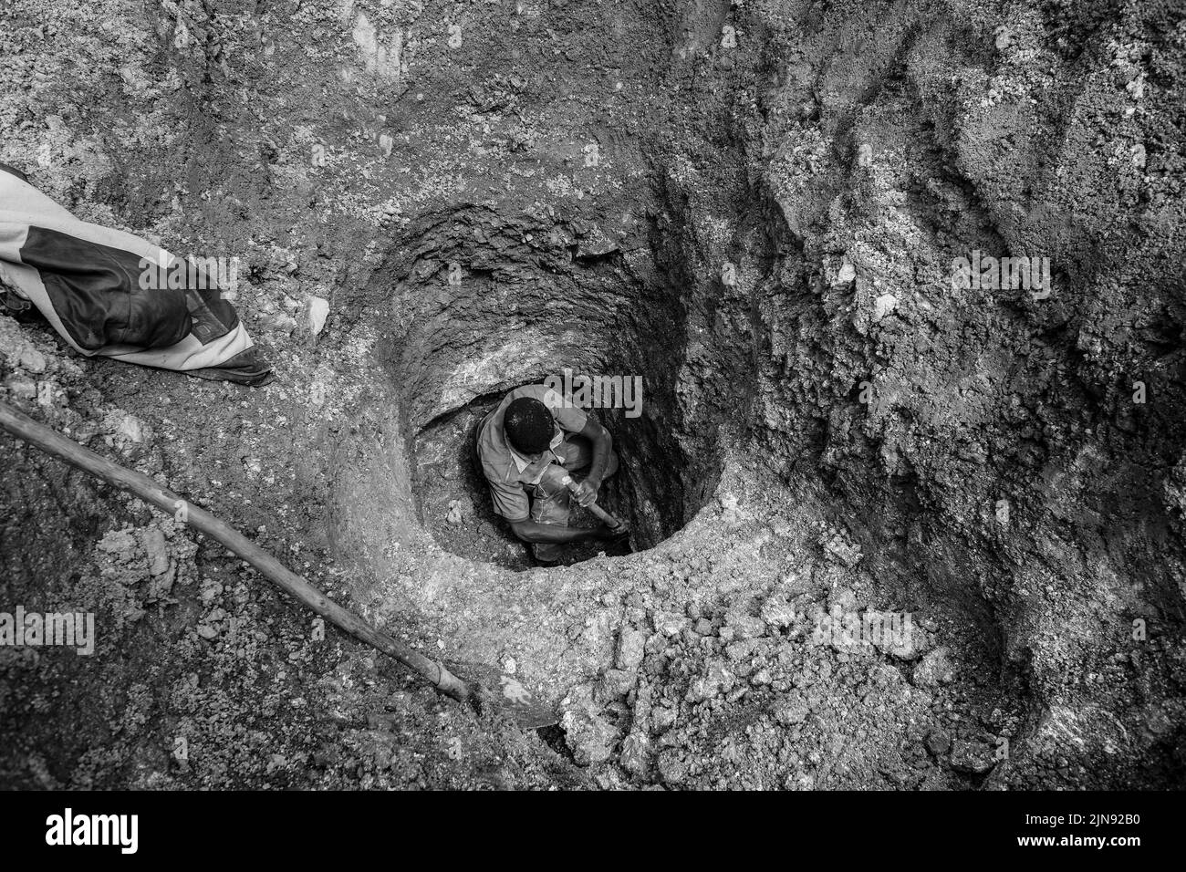 Congo mining, Miners at work in Democratic Republic of Congo, Mining in