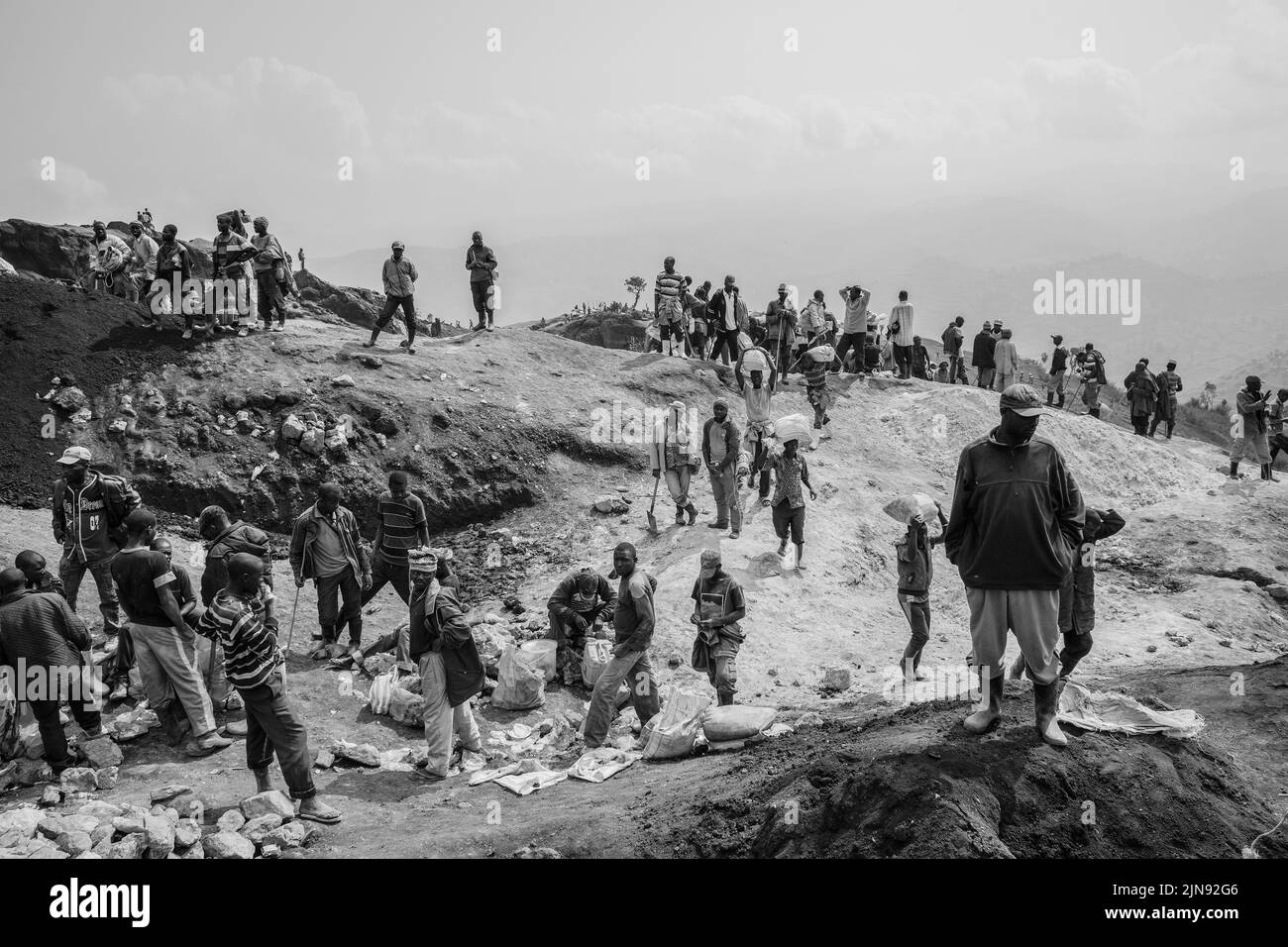 Congo mining, Miners at work in Democratic Republic of Congo, Mining in Africa Stock Photo Alamy