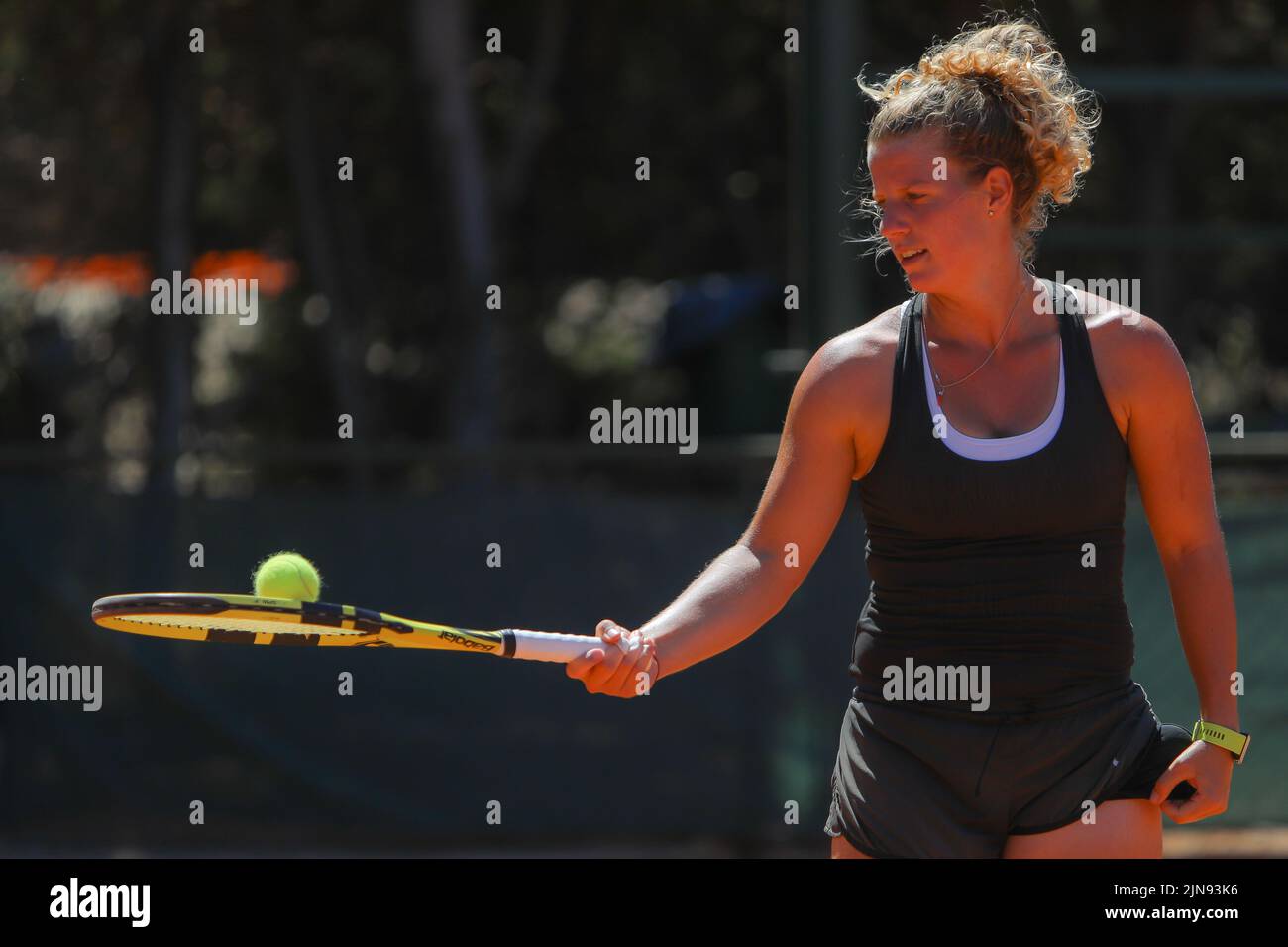 Dalila Spiteri during the training at Palermo Ladies Open 2022 Stock