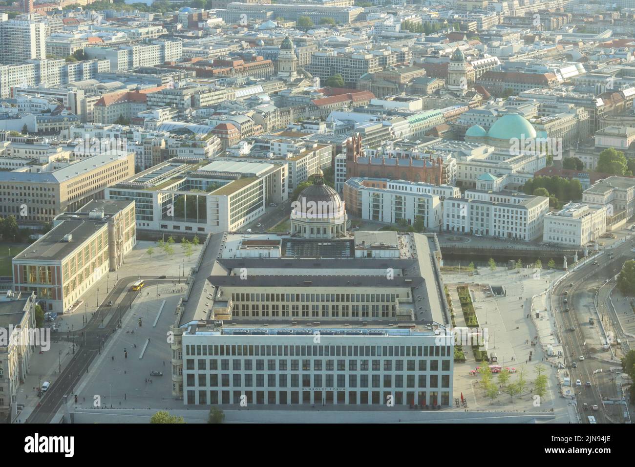 Aerial view of Berlin Stock Photo