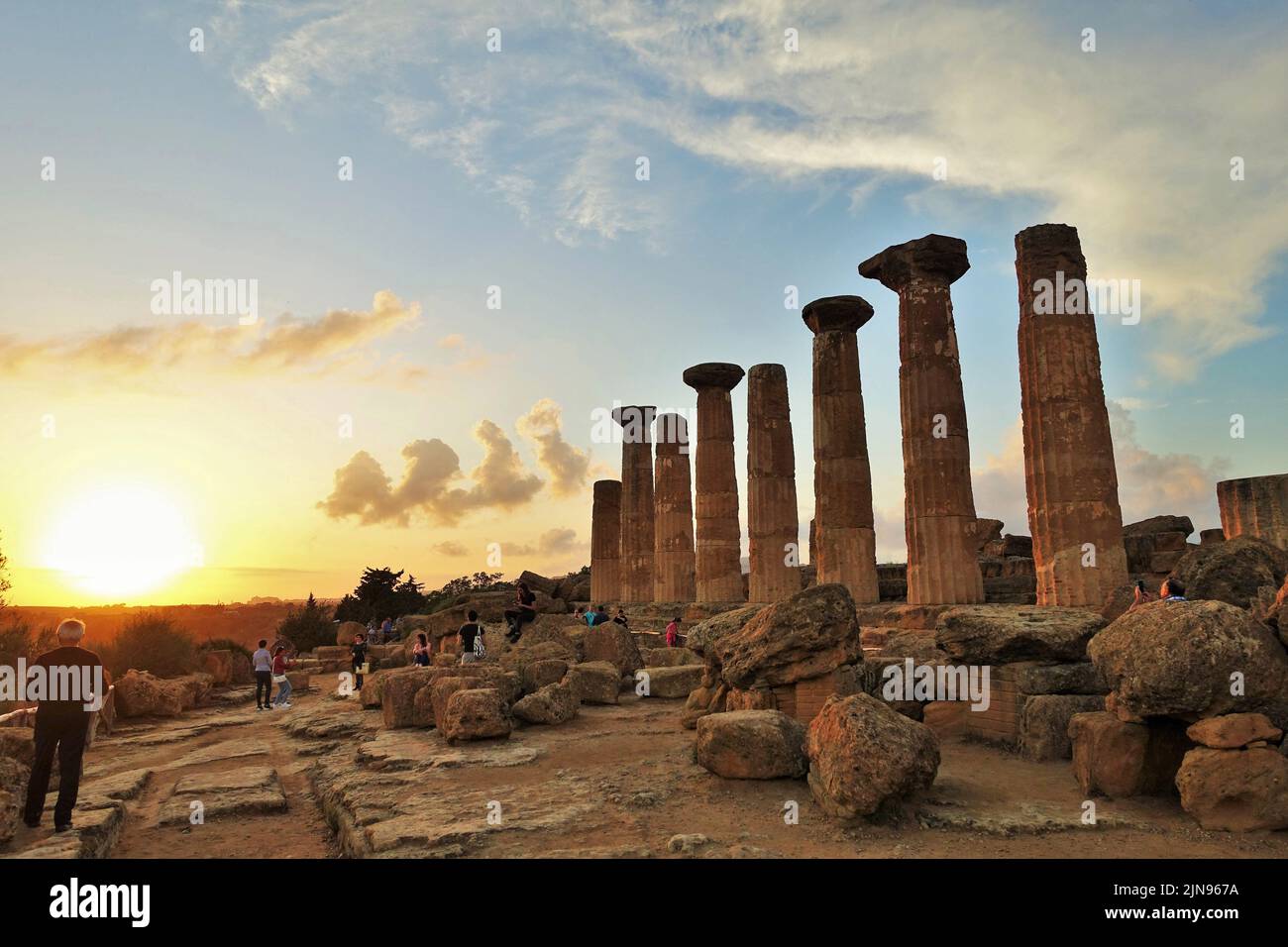 Juno Temple, Valley of Temples, Agrigento, Sicily, Italy, Europe Stock Photo
