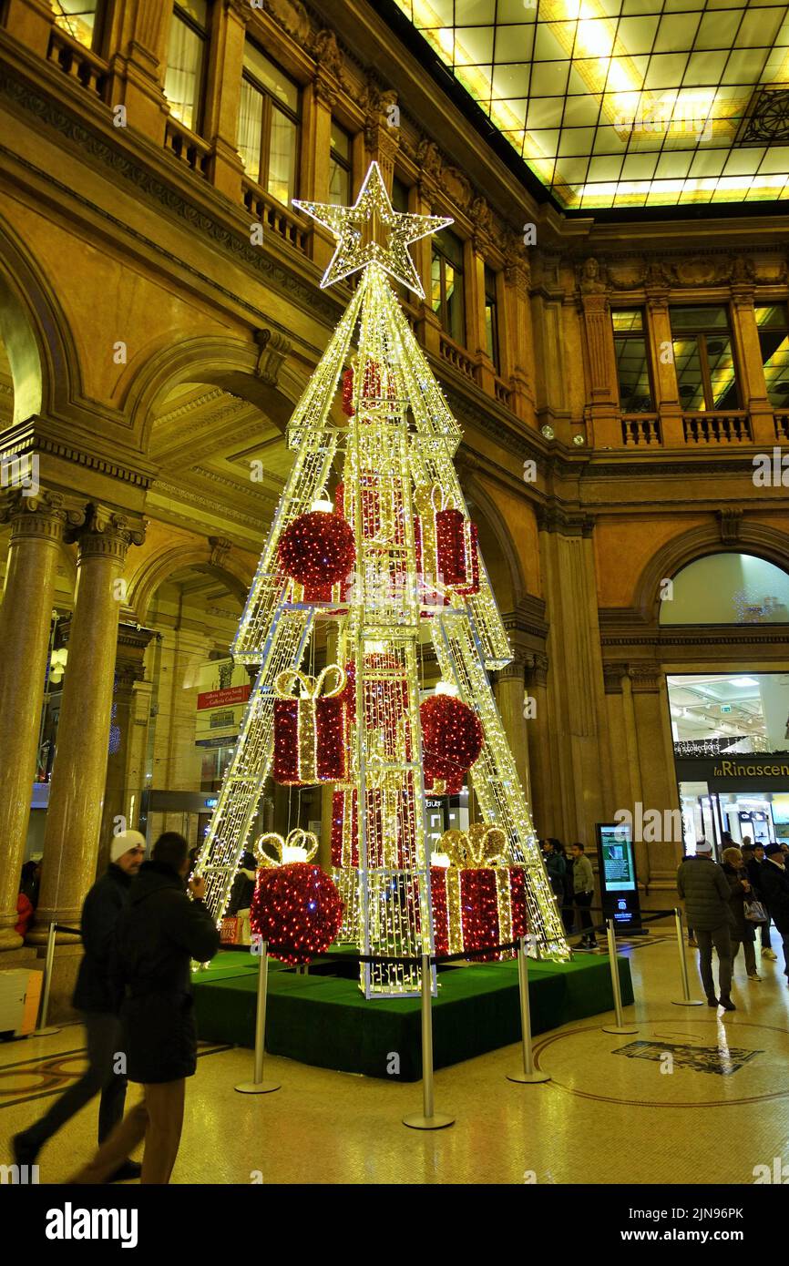 Christmas tree, Rome, Lazio, Italy, Europe, Italian, European Stock Photo