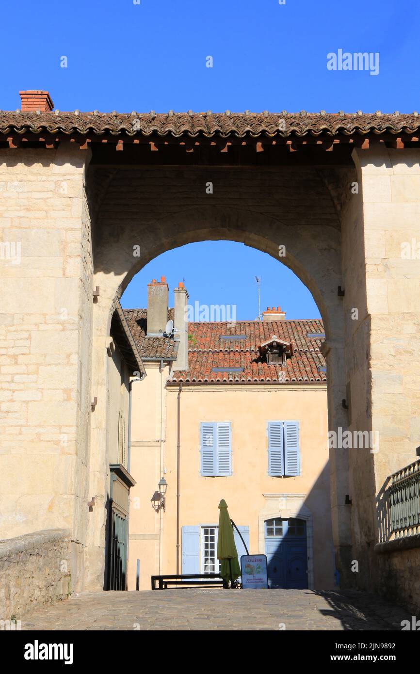 Porte d'Honneur de l'Abbaye de Cluny. Cluny. Saône-et-Loire. Bourgogne. France. Europe. Stock Photo