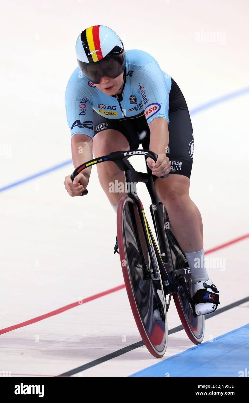 Munich, Germany. 10th Aug, 2022. Belgian Nicky Degrendele pictured in