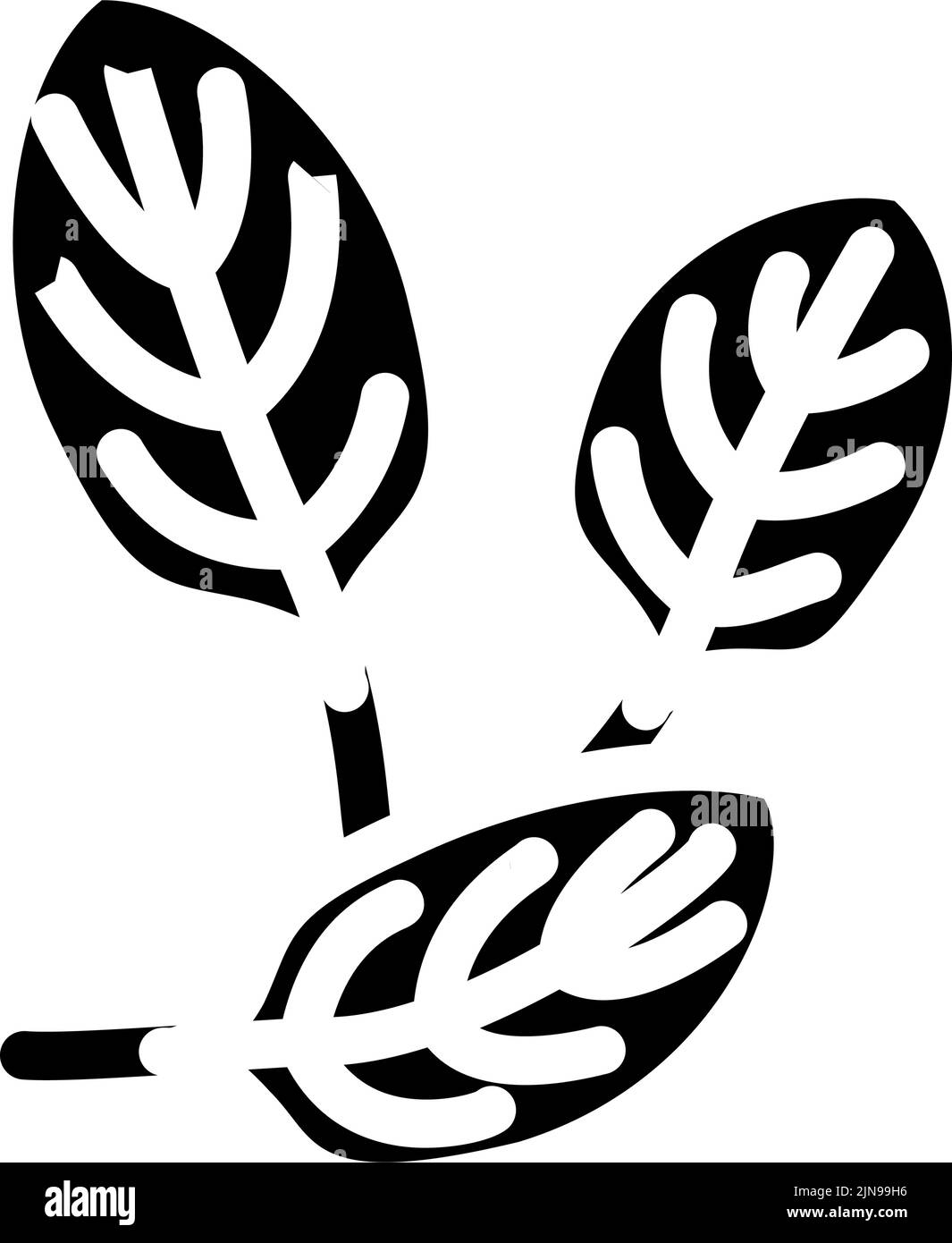 spinach green glyph icon vector illustration Stock Vector Image & Art ...