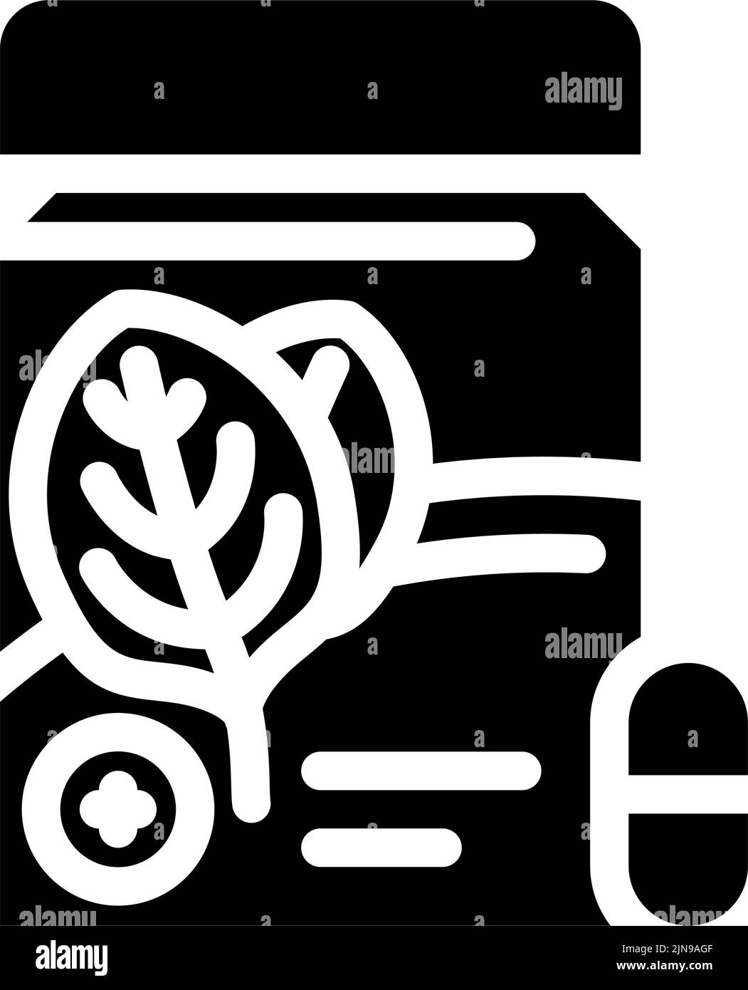 superfood spinach glyph icon vector illustration Stock Vector Image ...