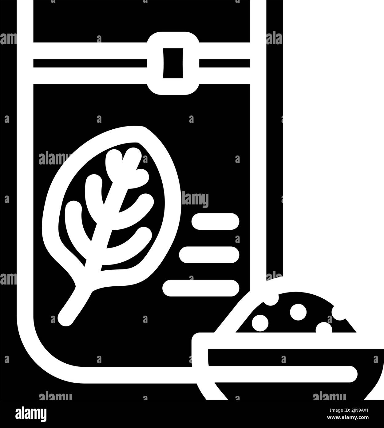 dried spinach glyph icon vector illustration Stock Vector Image & Art ...