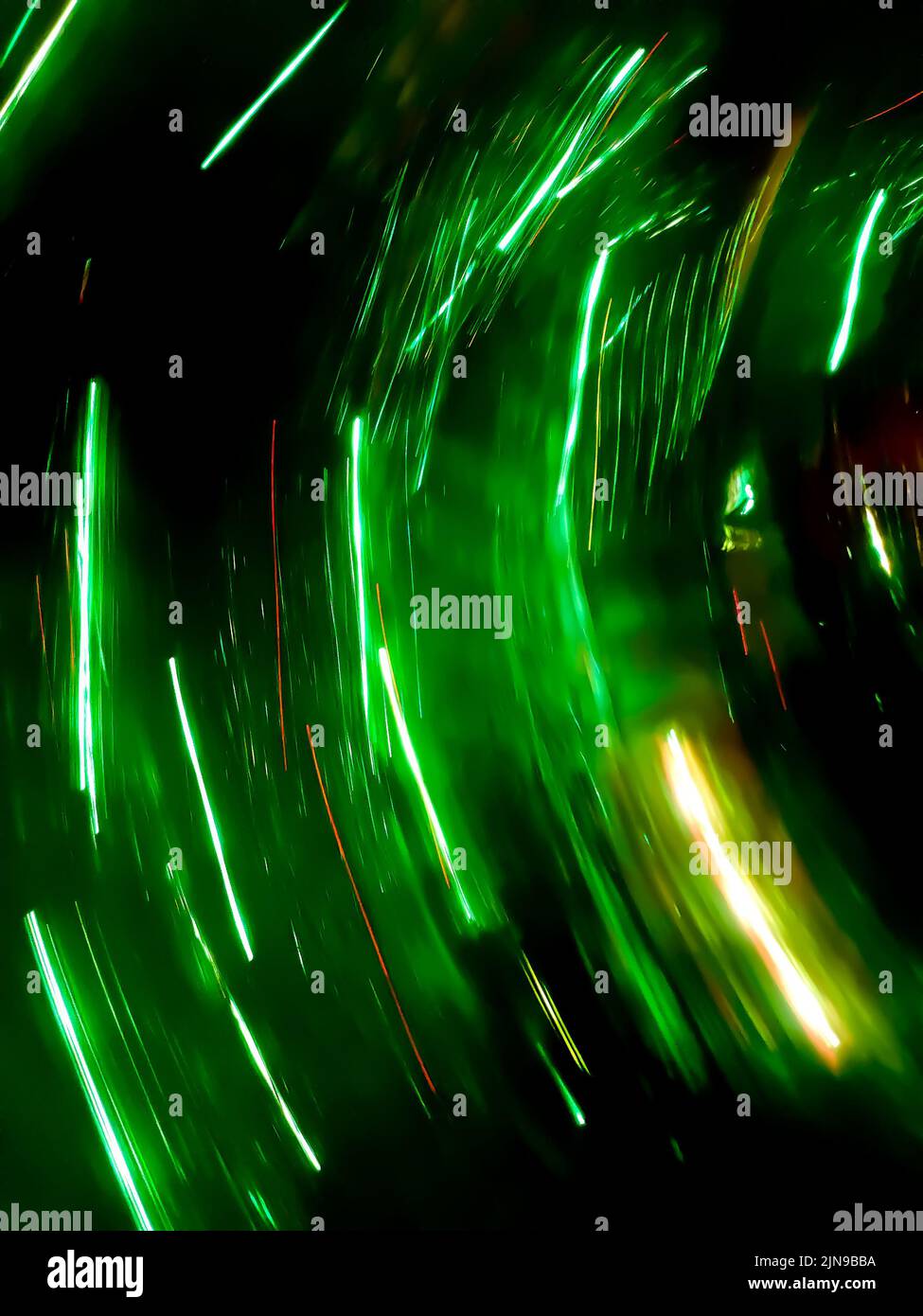 Future trends in modern technologies defocused. Stock Photo