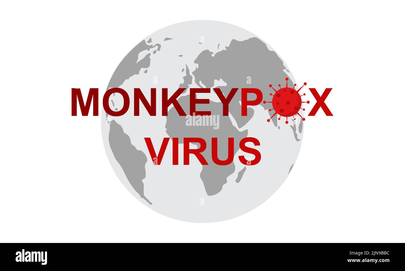 Monkeypox virus medical banner. Concept of pox virus. Stock Vector